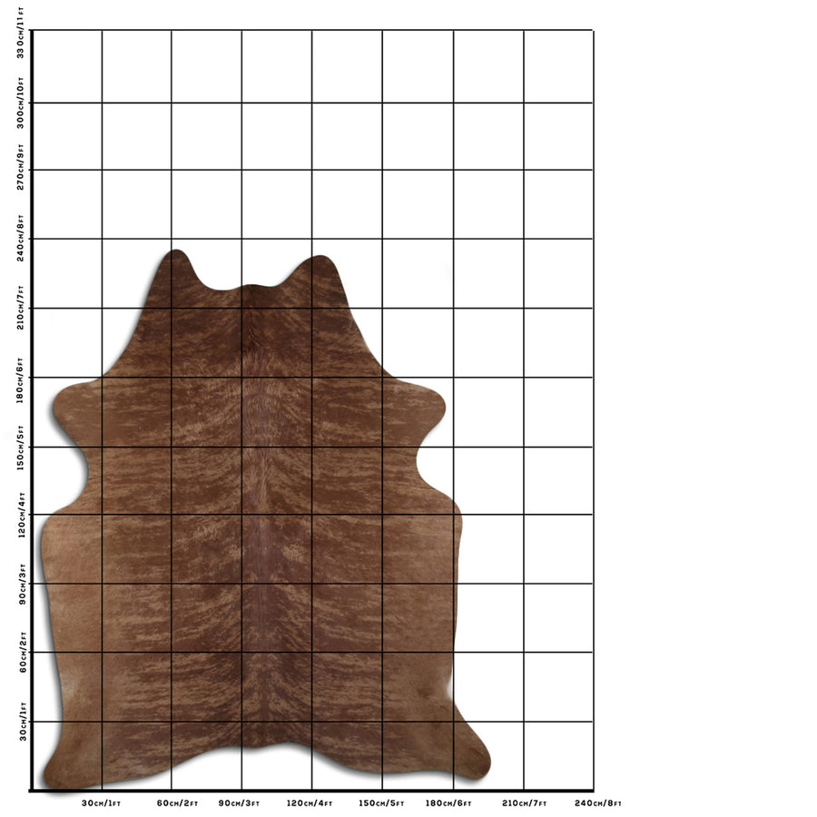 8.5 Ft X 7.5 Ft Genuine Brazilian Cowhide Skin Rug by Hilason | Hair-On Leather Home Décor Carpet