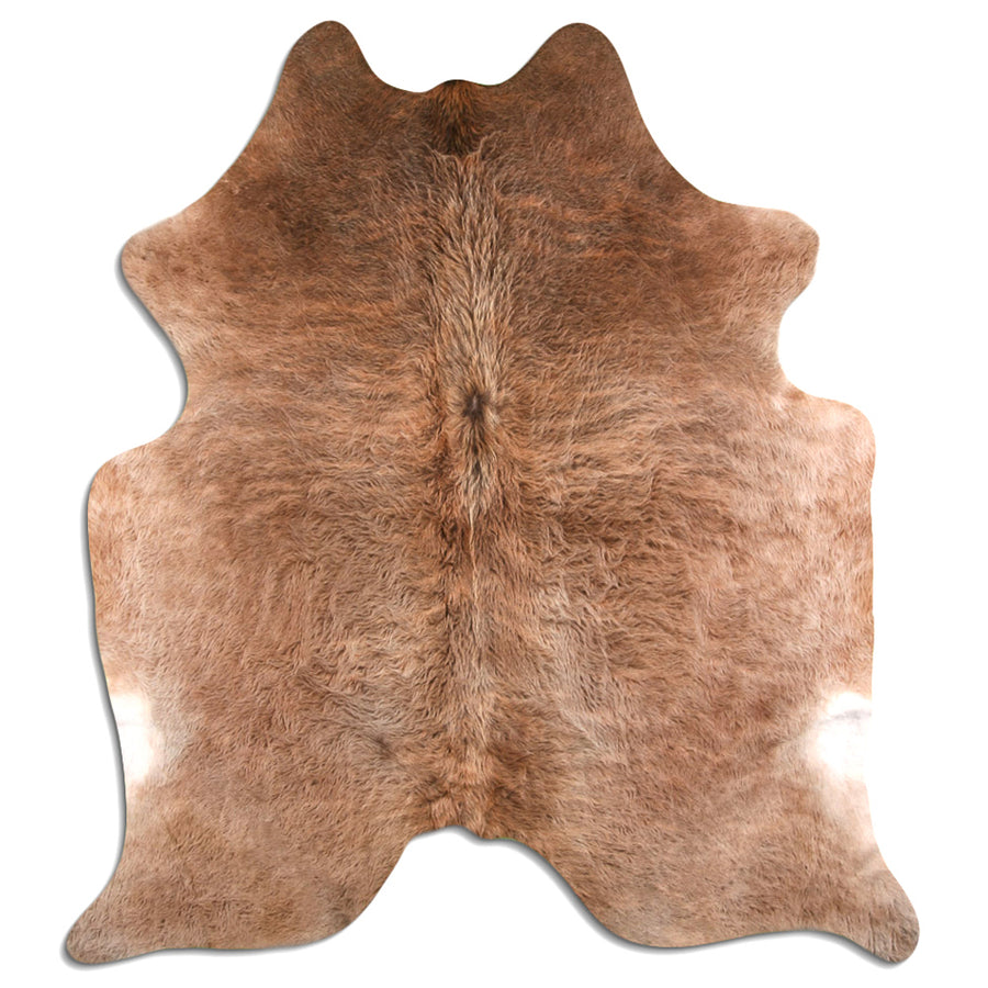 Brown cowhide hair-on hide western saddle blanket - Uhorse
