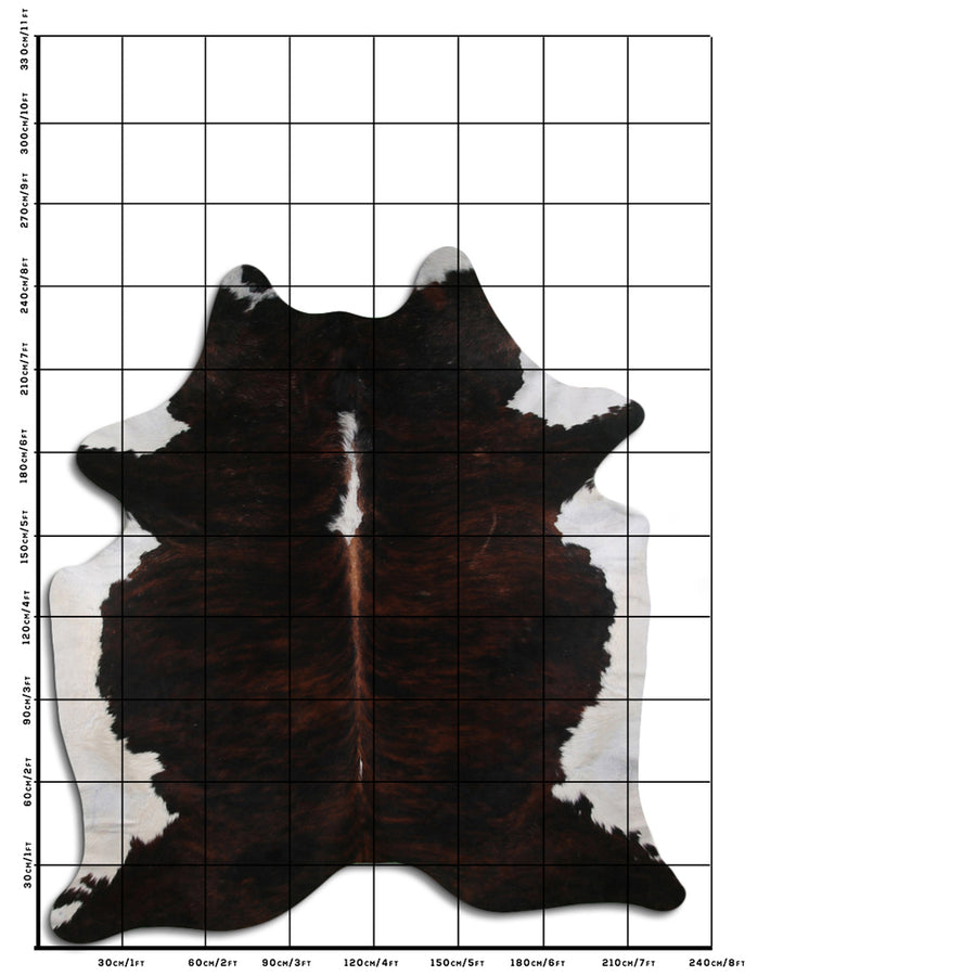 8.5 Ft X 7.5 Ft Genuine Brazilian Cowhide Skin Rug by Hilason | Hair-On Leather Home Décor Carpet