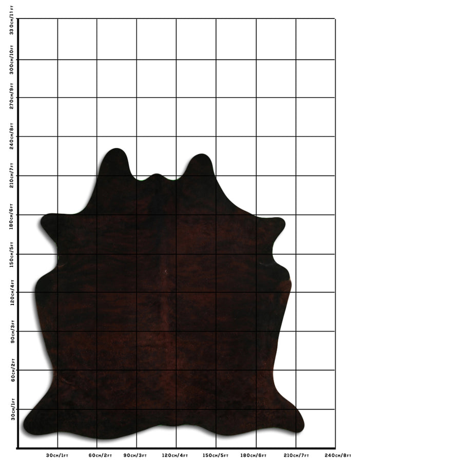 7.5 Ft X 7 Ft Genuine Brazilian Cowhide Skin Rug by Hilason | Hair-On Leather Home Décor Carpet