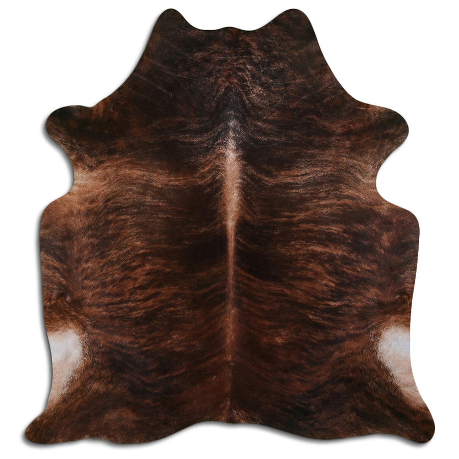 7.5 Ft X 6.5 Ft Brazilian Cowhide Skin Rug Hair-On Leather Carpet - Uhorse