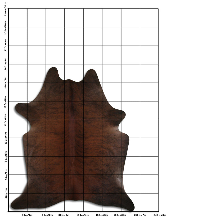 8 Ft X 6.5 Ft Genuine Brazilian Cowhide Skin Rug by Hilason | Hair-On Leather Home Décor Carpet