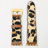 American Darling ADWAM102 Beautifully Hair-On Genuine Leather I watch Strap Men and Women Unisex