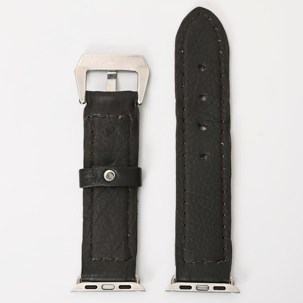 American Darling ADWAM103 Beautifully Hair-On Genuine Leather I watch Strap Men and Women Unisex