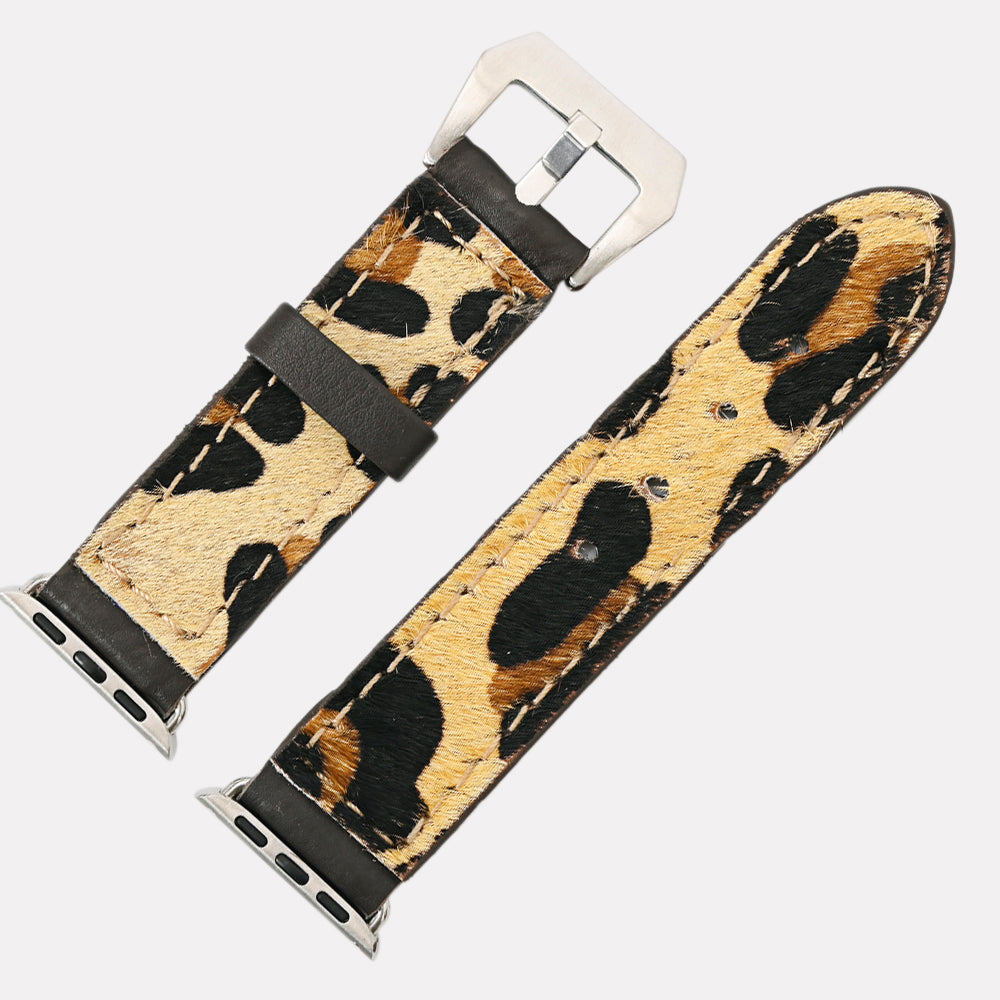 American Darling ADWAM103 Beautifully Hair-On Genuine Leather I watch Strap Men and Women Unisex