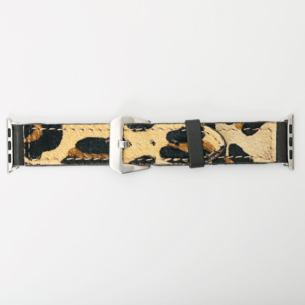 American Darling ADWAM103 Beautifully Hair-On Genuine Leather I watch Strap Men and Women Unisex