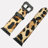 American Darling ADWAM104 Beautifully Hair-On Genuine Leather I watch Strap Men and Women Unisex