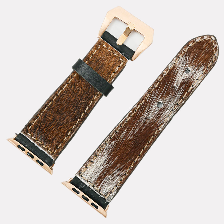 American Darling ADWAM107 Beautifully Hair-On Genuine Leather I watch by Hilason – Cowboy and equestrian accessories