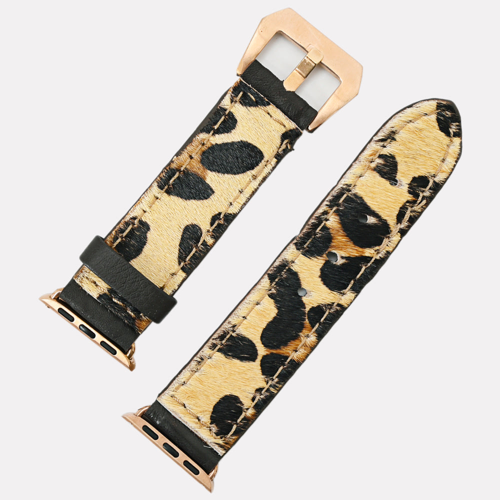 American Darling ADWAM109 Beautifully Hair-On Genuine Leather I watch Strap Men and Women Unisex