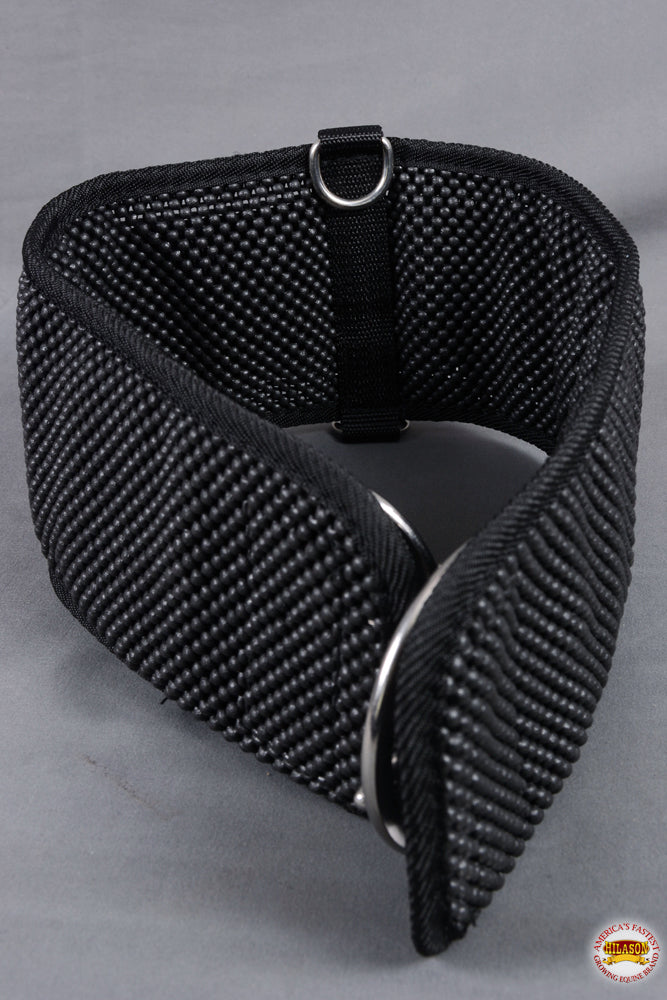 32 In Hilason Horse Mesh Neoprene Cinch Girth Stainless Steel Black