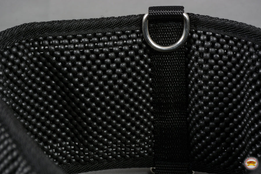 32 In Hilason Horse Mesh Neoprene Cinch Girth Stainless Steel Black