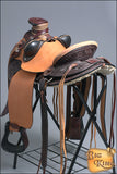 Western Horse Wade Saddle American Leather Ranch Roping Dark Brown