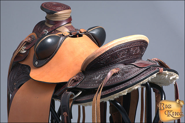 Western Horse Wade Saddle American Leather Ranch Roping Dark Brown