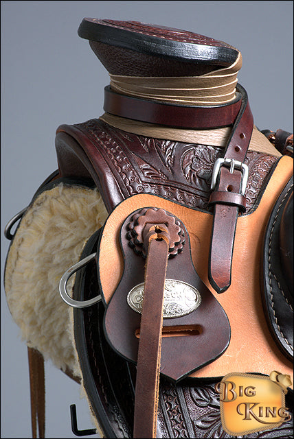 Western Horse Wade Saddle American Leather Ranch Roping Dark Brown