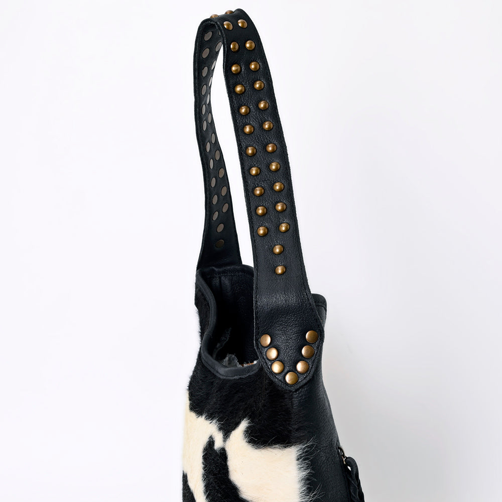 American Darling Hobo Hand Tooled Hair-On Genuine Leather women bag western handbag purse