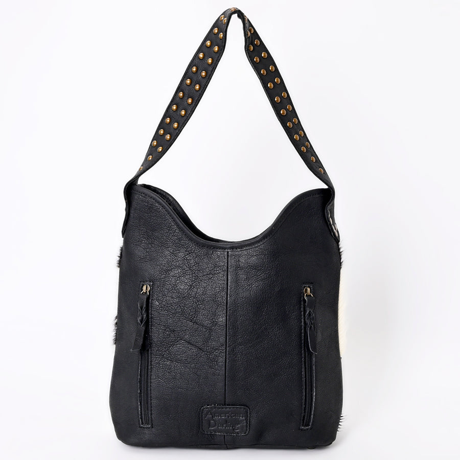 American Darling Handcrafted Cowhide Leather Hobo Bag with Tooled Floral Details - Western Luxe Fashion, Genuine Leather, Comfortable & Durable
