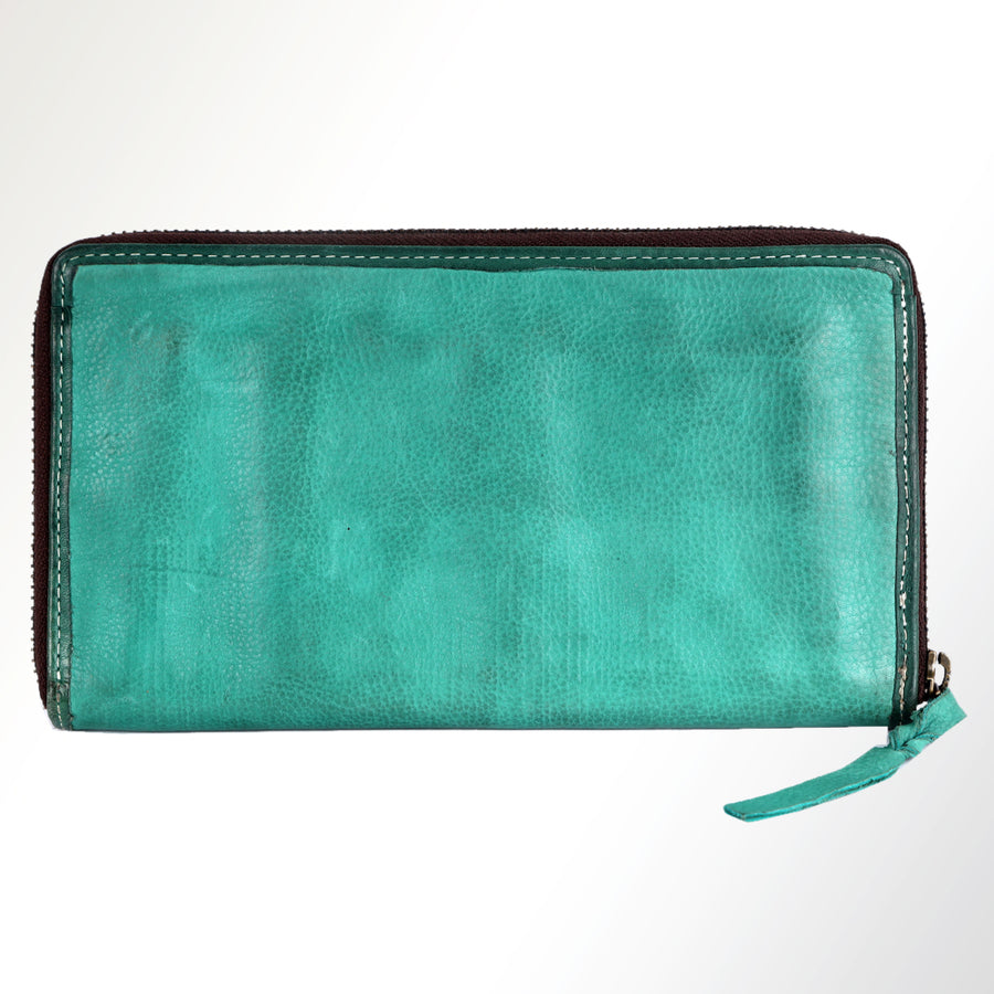 Never Mind Nmbgm106I Wallet Vintage Handmade Genuine Cowhide Leather Women Bag Western Handbag Purse
