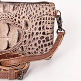 American Darling Coin Purse Crocodile Embossed Genuine Leather Western Women Bag | Handbag Purse | Women Coin Purse | Coin Purse Wallet | Coin Purses for Women