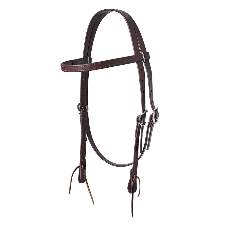 HILASON Western Horse Biothane Leather Headstall Tack Brown - Uhorse