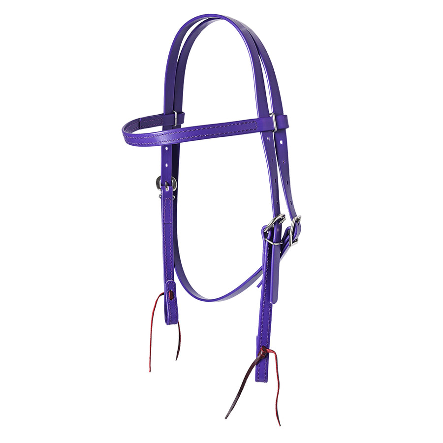 HILASON Western Horse Biothane Leather Headstall Tack Purple - Hilason