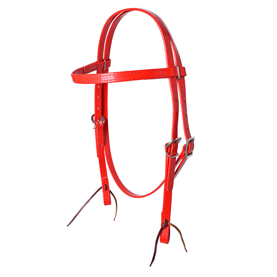 HILASON Western Horse Biothane Leather Headstall Tack Red - Uhorse