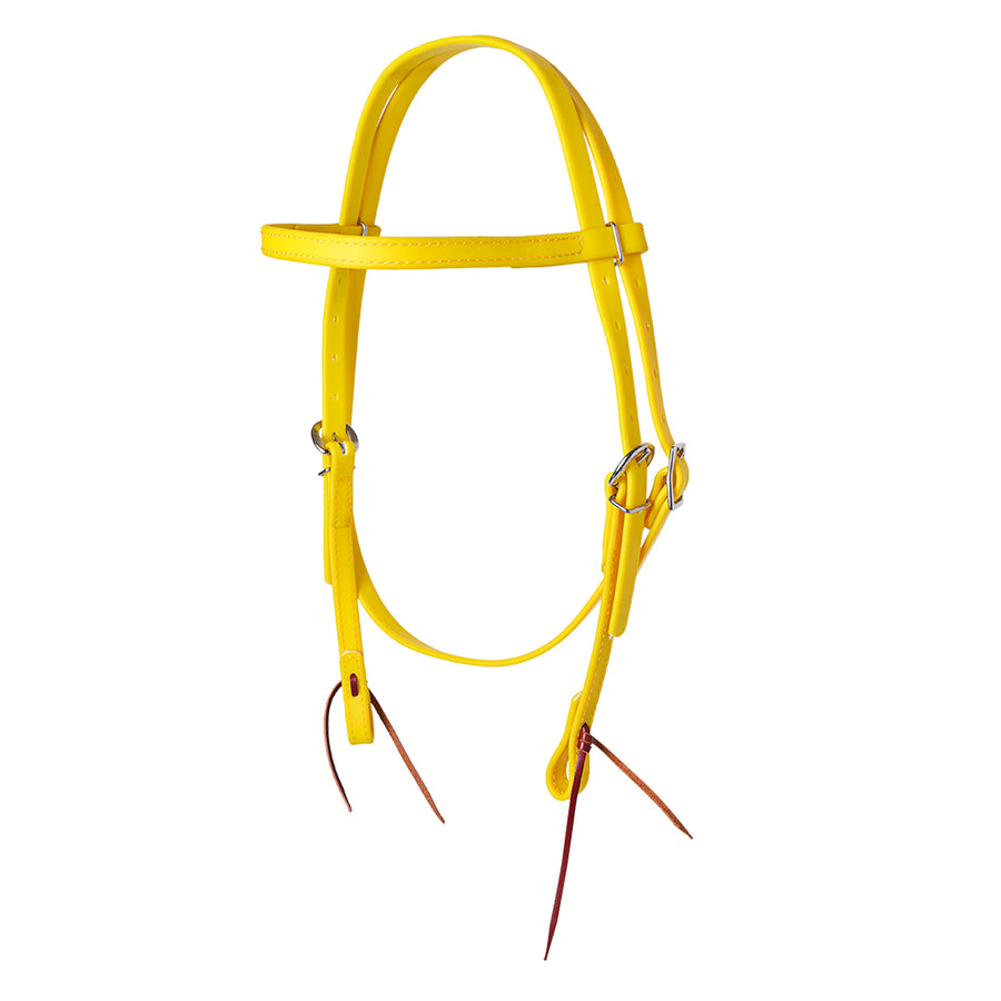 HILASON Western Horse Biothane Leather Headstall Tack Yellow - Uhorse