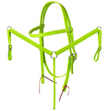 HILASON Western Horse Biothane Leather Headstall & Breast Collar Set