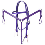 HILASON Western Horse Biothane Leather Headstall & Breast Collar Set