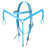 HILASON Western Horse Biothane Leather Headstall & Breast Collar Set