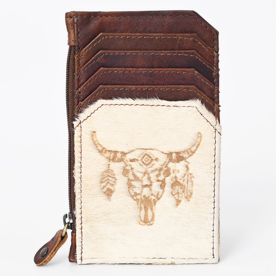 American Darling Card Holder Hair on Genuine Leather | Business Credit Sports