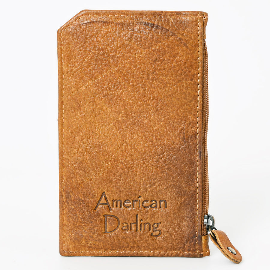 American Darling Card Holder Hair on Genuine Leather | Business Credit Sports