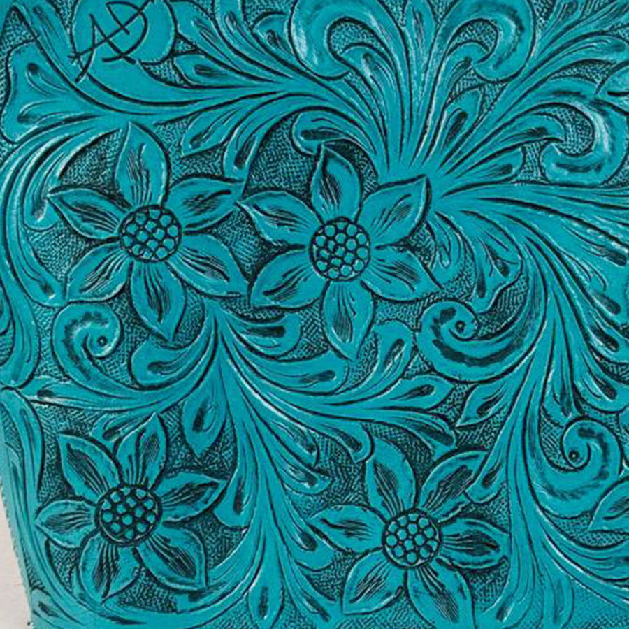 American Darling Western Leather Crossbody Bag Hand Tooled Floral Carved Purse with Adjustable Strap
