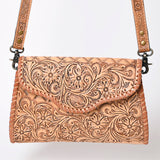 American Darling ADBG1137A Clutch Hand Tooled Genuine Leather women bag western handbag purse
