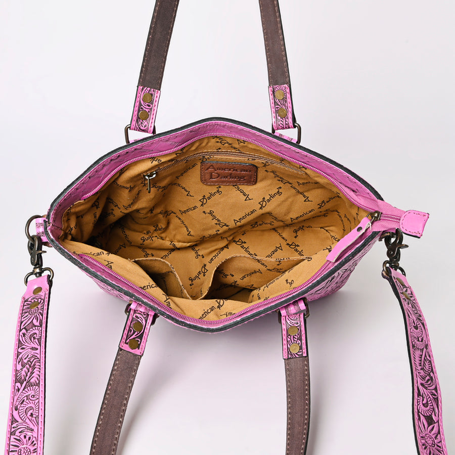 American Darling Tote Hand Tooled Genuine Leather Western Women Bag Handbag Purse | Travel Bags College Casual