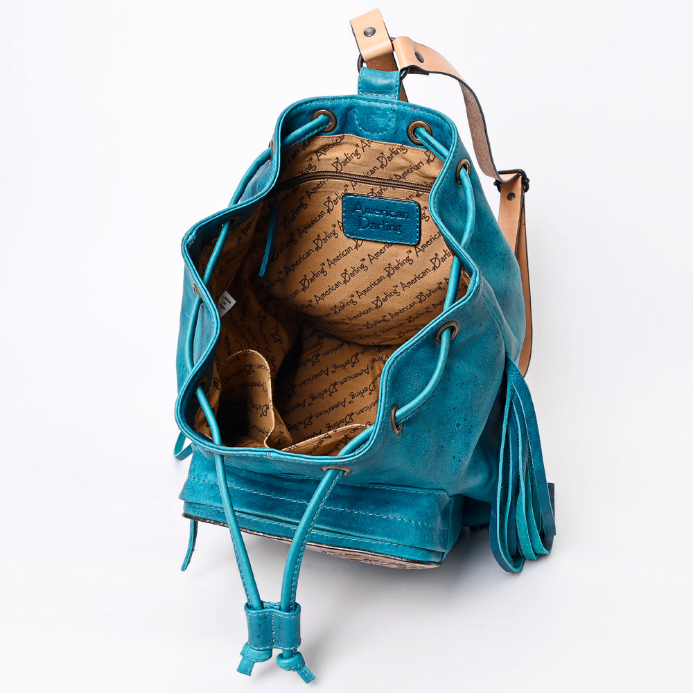 American Darling Backpack Hand Tooled Genuine Leather Western Women Bag Handbag Purse | for Laptop