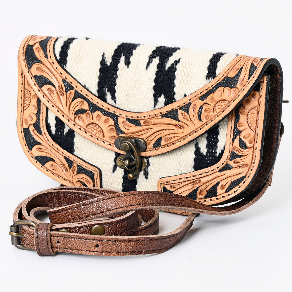 American Darling ADBG1097 Wallet Hand Tooled Saddle Blanket Genuine Leather women bag western handbag purse