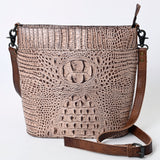 American Darling Cross Body Crocodile Embossed Genuine Leather Western Women Bag Handbag Purse | Crossbody for Cute