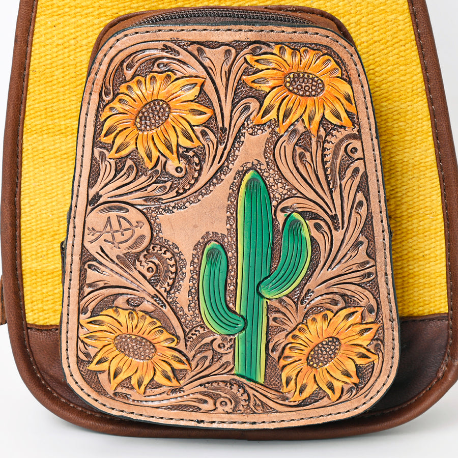 American Darling Sling Hand Tooled Hair-On Genuine Leather Western Women Bag |Sling | for
