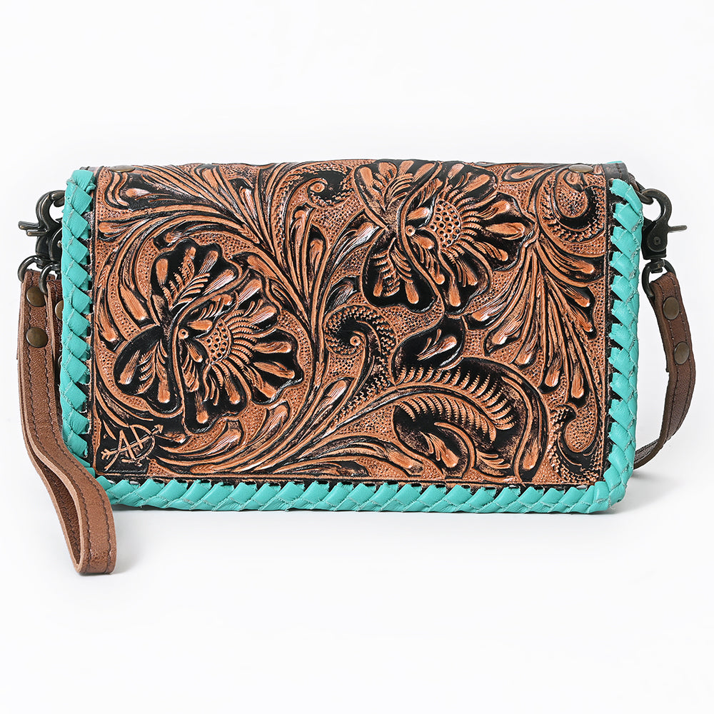 American Darling Organiser Beautifully Hand Tooled Genuine Leather women bag