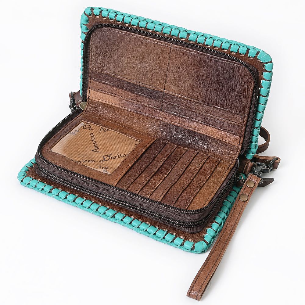 American Darling Organiser Beautifully Hand Tooled Genuine Leather women bag