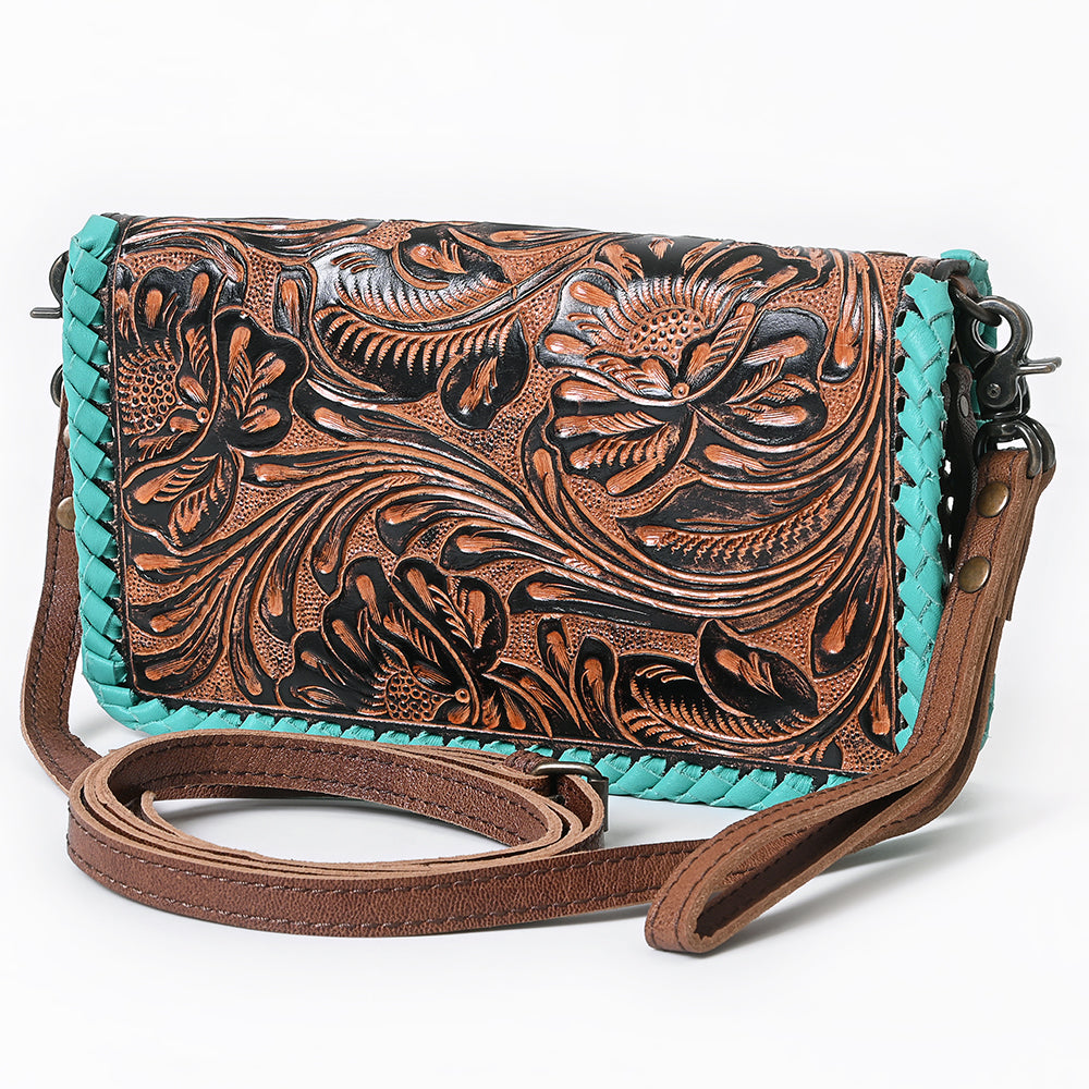 American Darling Organiser Beautifully Hand Tooled Genuine Leather women bag