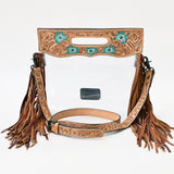 ADBG1163 American Darling Clear Bag Hand Tooled Genuine Leather women bag western handbag purse