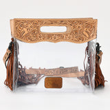 ADBG1172 American Darling Clear Bag Hand Tooled Genuine Leather women bag western handbag purse