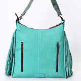 American Darling ADBG1175 Hobo Hobo Crocodile Embossed Genuine Leather Women Bag Western Handbag Purse