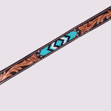 HILASON Western Horse Floral Breast Collar Headstall Genuine Leather Brown