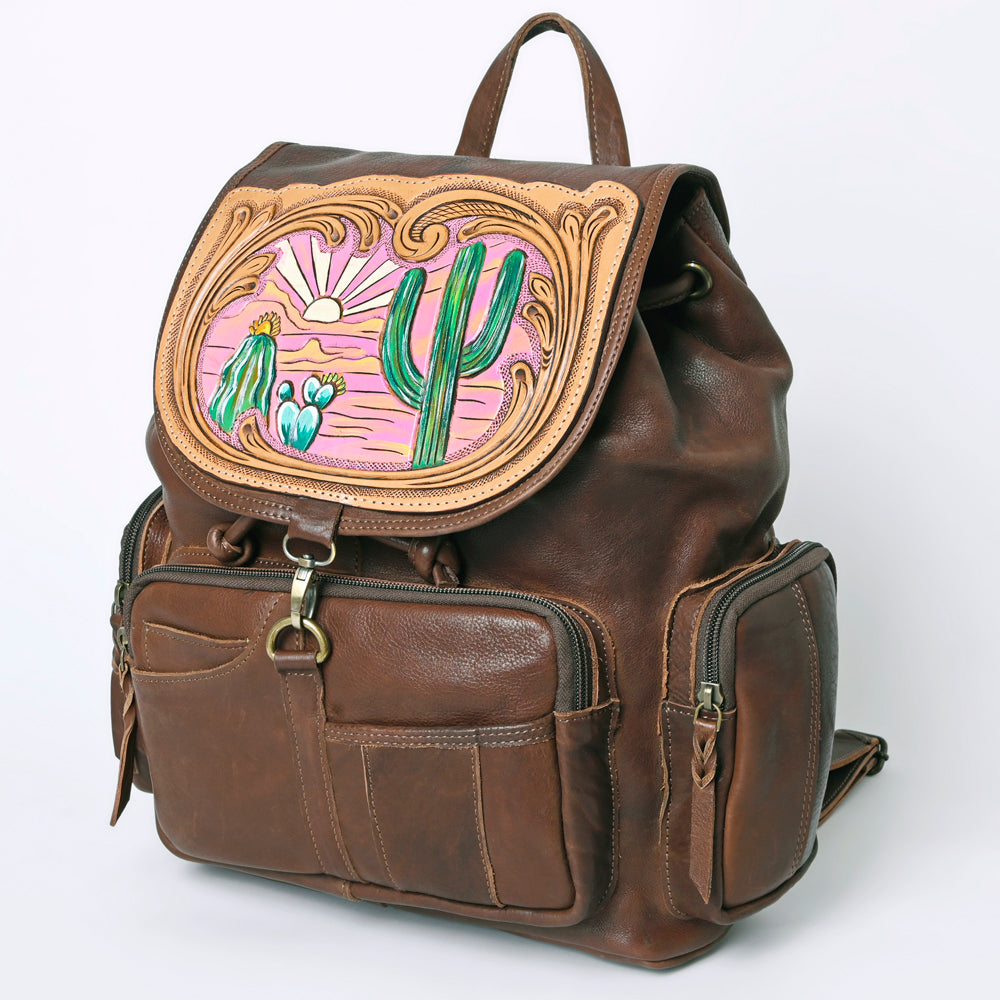 American Darling Backpack Hand Tooled Genuine Leather Western Women Bag | for Laptop School Purse Travel