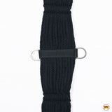 HILASON Horse Western 27 Strand Double Weave Black Roper Cinch