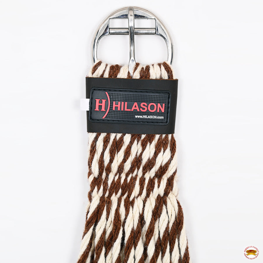 HILASON Horse Western 27 Strand Double Weave Two-Tone Roper Cinch | Girth Strap for Horses Back Saddle