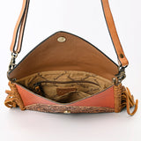 American Darling ADBGA341 Envelope Hand Tooled Genuine Leather Women Bag Western Handbag Purse
