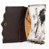American Darling Coin Purse Hand Tooled Hair On Genuine Leather Western Women Bag | Handbag Wallet Purses for